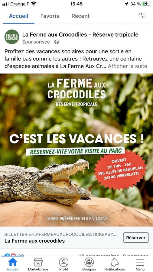 Gite Climatise Avec Piscine Sur Les Hauteurs De Bollène Exteriör bild