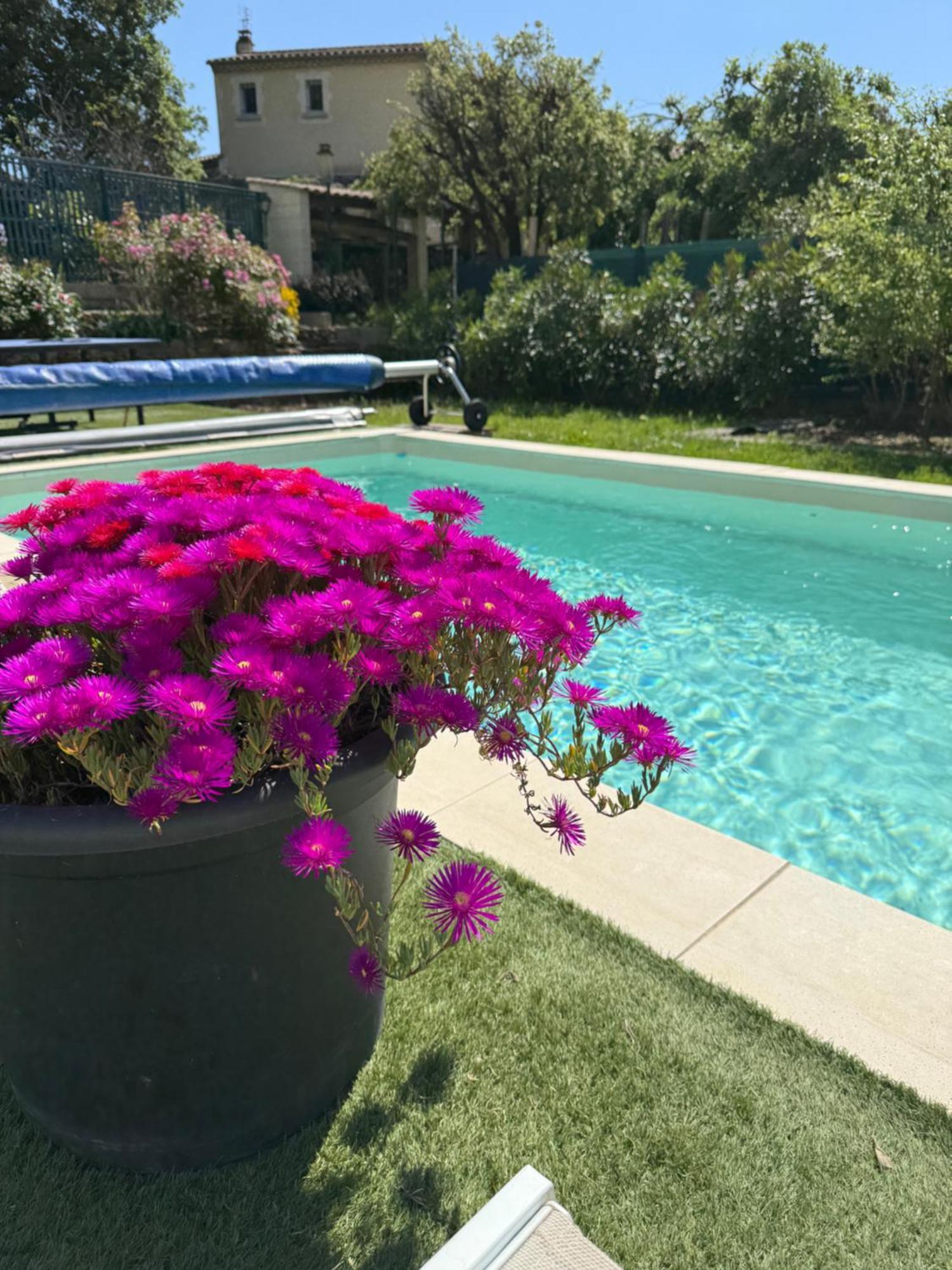 Gite Climatise Avec Piscine Sur Les Hauteurs De Bollène Exteriör bild